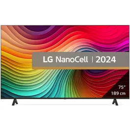 Televizor LG NanoCell 75NANO82T6B, 189 cm, Smart, 4K Ultra HD, Clasa G (Model 2024)