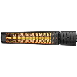 Incalzitor electric cu infrarosu de perete Heinner, putere maxim 2000 W, lampa aurie, doua trepte de putere 1000/2000 W, telecomanda