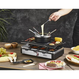Gratar electric cu fondue Zilan ZLN8856, raclette, putere 1400 W, indicator luminos