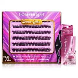 Gene false Smocuri Matase ForeverLash Fluffy Iconic Glow 84 buc