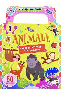 Animale: Carte cu activitati si abtibilduri. Gentuta amuzanta