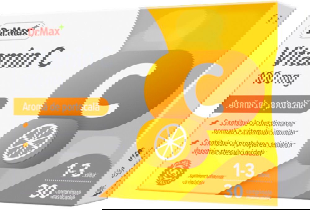 Dr. Max Vitamina C 100mg, 30 comprimate masticabile