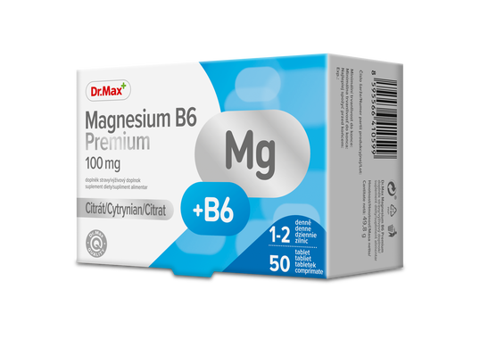 Dr. Max Magnesium B6 Premium, 50 comprimate