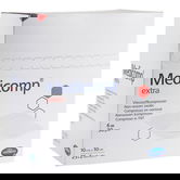 Comprese extra absorbante din material netesut, 7.5x7.5 cm, 25 bucati, Medicomp