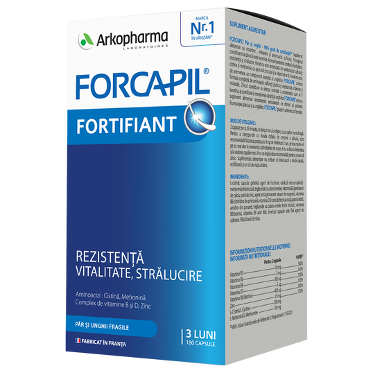 Forcapil par si unghii, 180 capsule
