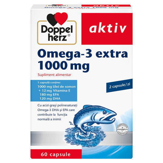 Omega 3 extra 1000 mg, 60 capsule, Doppelherz