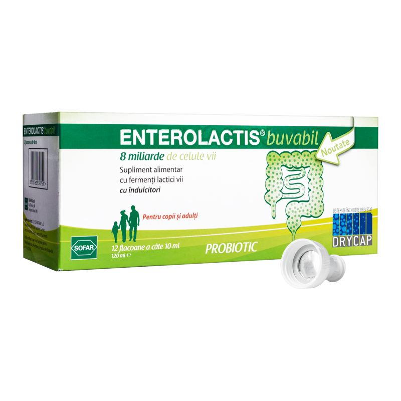 Enterolactis buvabil 10ml, 12 flacoane, Sofar