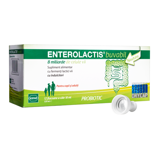 Enterolactis buvabil 10ml, 12 flacoane, Sofar