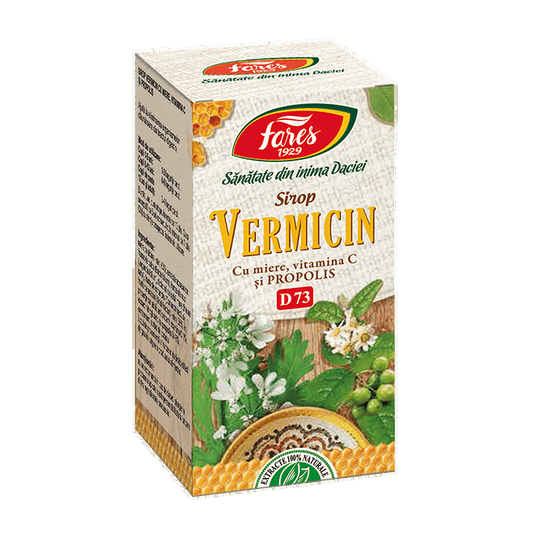Vermicin sirop cu miere si propolis, 100ml, Fares