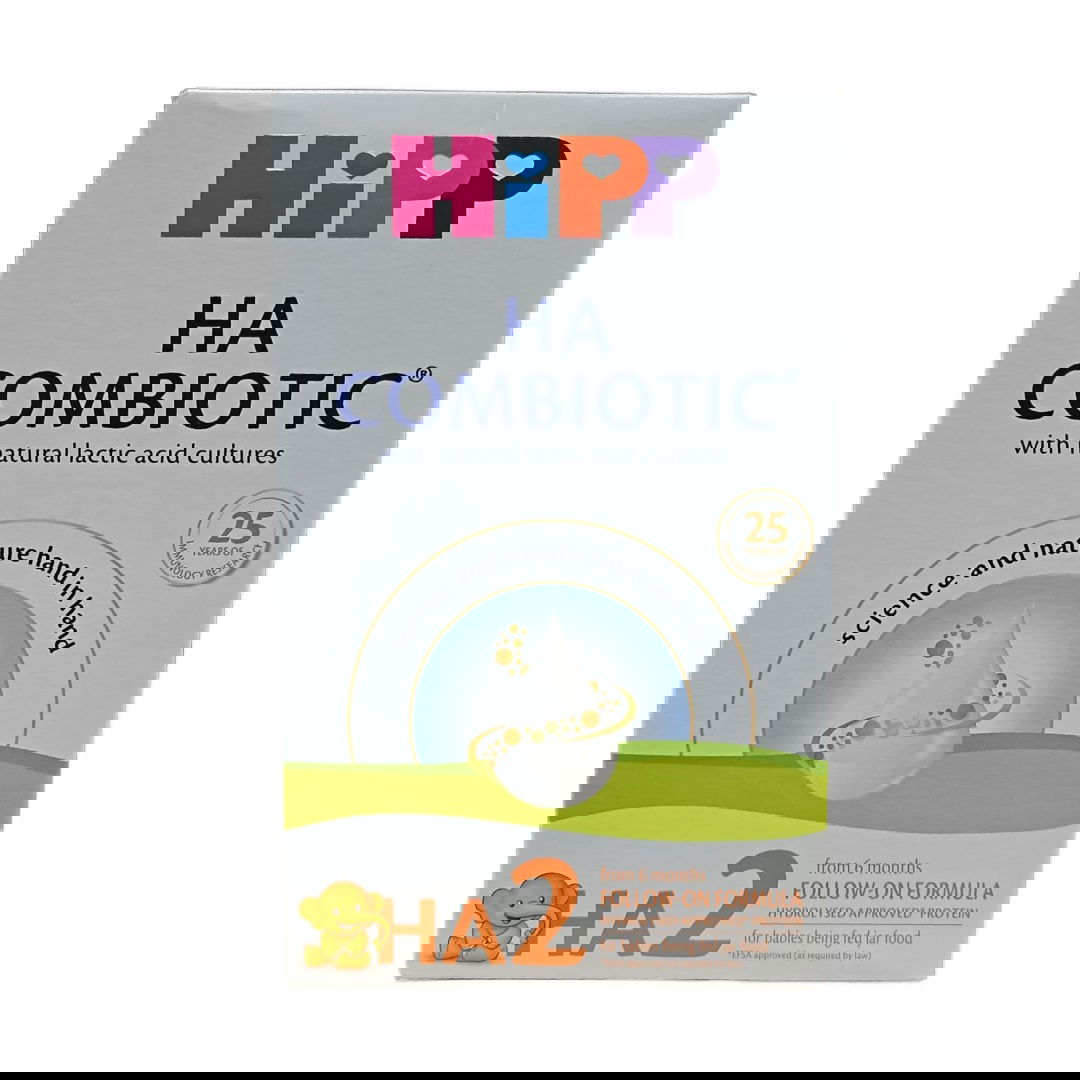 Lapte praf HA 2 Combiotic, lapte de continuare, incepand de la 6 luni, 350 g, HiPP