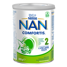 Lapte praf Nan 2 Comfortis, incepand de la 6 luni, 800g, Nestle