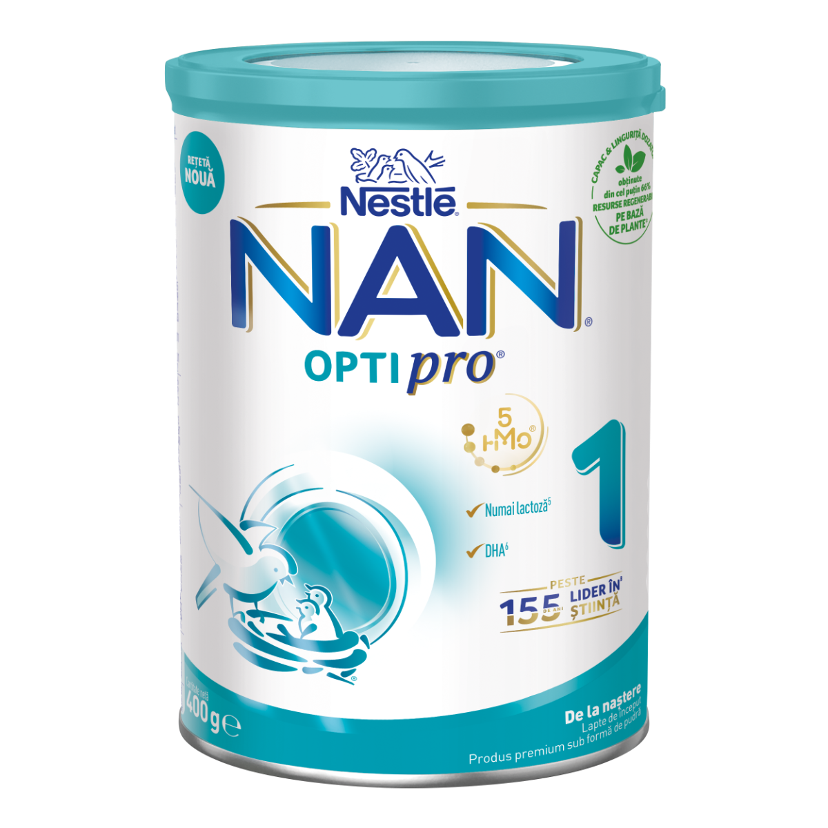 Lapte praf Nan 1 Optipro HMO Premium +0 luni, 400g, Nestle