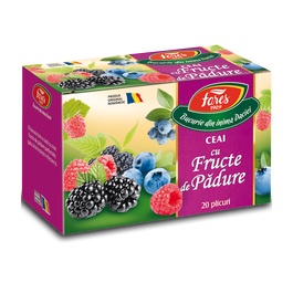 Ceai Fructe de padure, 20 plicuri, Fares