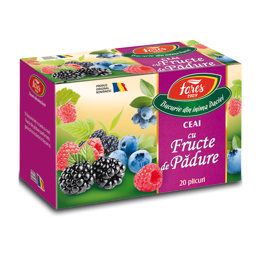 Ceai Fructe de padure, 20 plicuri, Fares