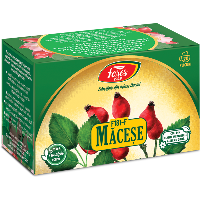 Ceai de Macese, 20 plicuri, Fares