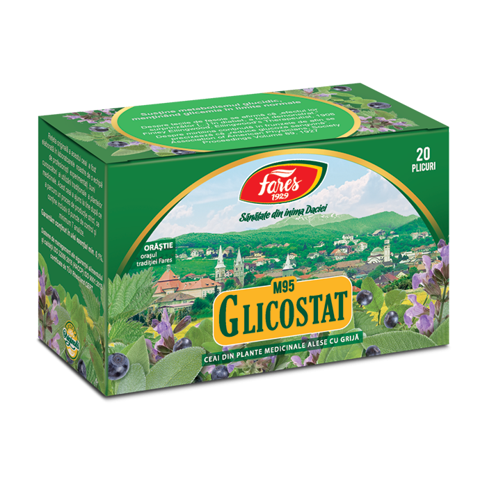 Ceai Glicostat, 20 plicuri, Fares