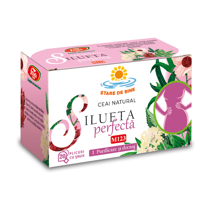 Ceai Silueta perfecta - purificare si drenaj, 20 plicuri, Fares