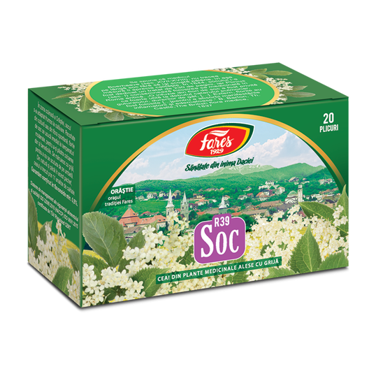 Ceai de soc, 20 plicuri, Fares