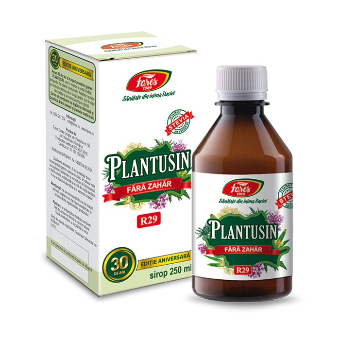 Sirop Plantusin pentru diabetici, 250 ml, Fares