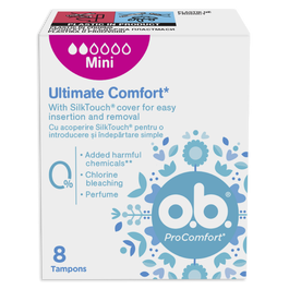 Tampoane Pro Comfort Mini, 8 bucati, Johnson&Johnson