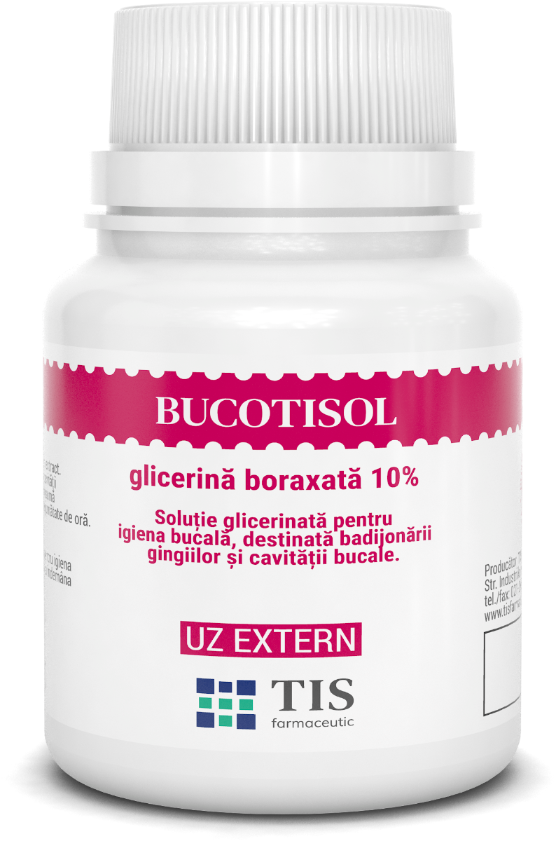 Bucotisol glicerina boraxata 10%, 25ml, Tis Farmaceutic