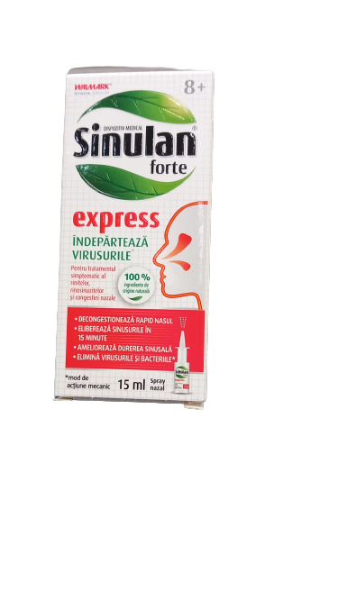 Spray nazal Sinulan Express Forte, 15ml, Walmark