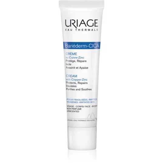 Uriage Bariéderm Cica-Cream with Copper-Zinc cremă reparatoare cu cupru și zinc cu Panthenol 40 ml