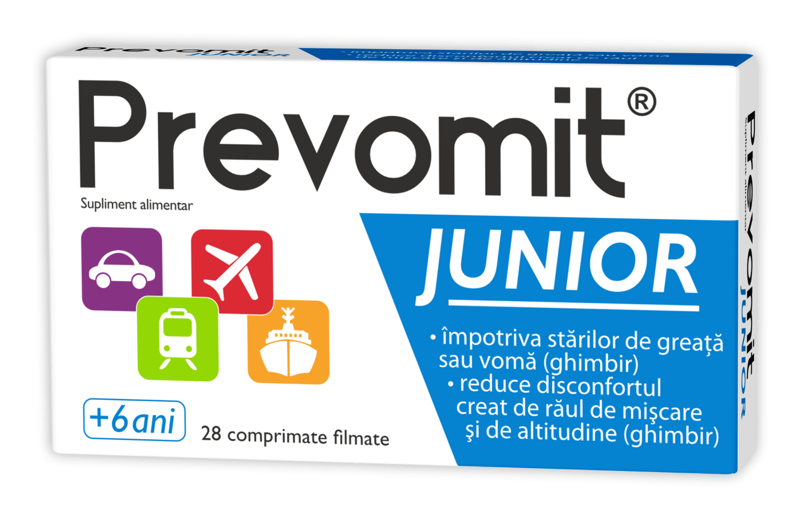 Prevomit Junior, 28 comprimate, Zdrovit