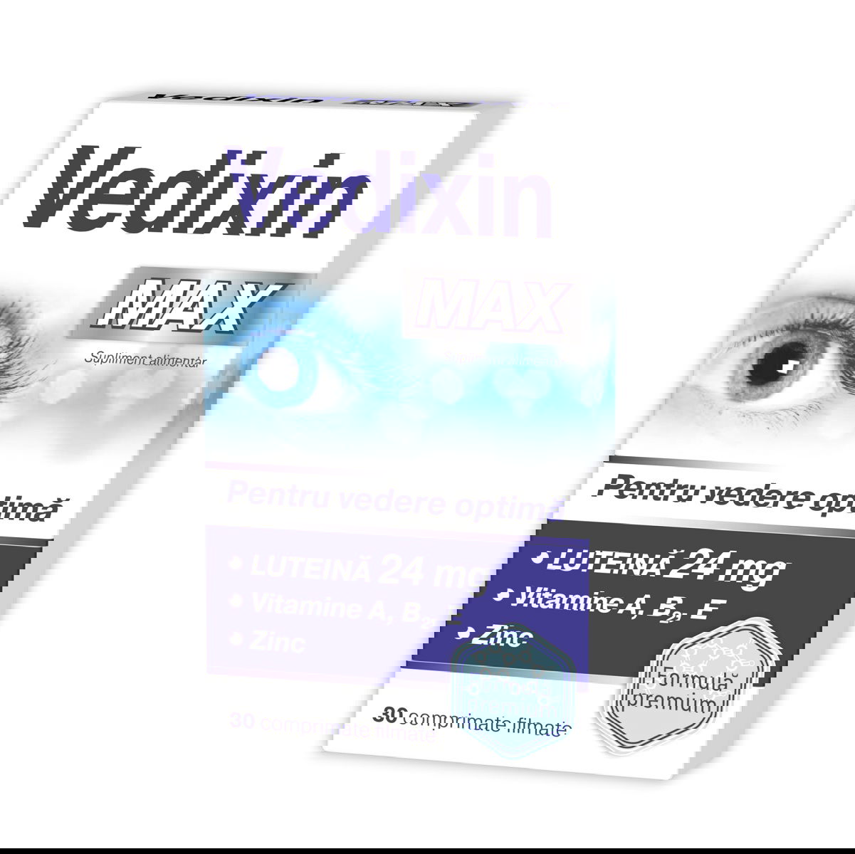 Vedixin Max pentru vedere optima, 30 capsule, Zdrovit