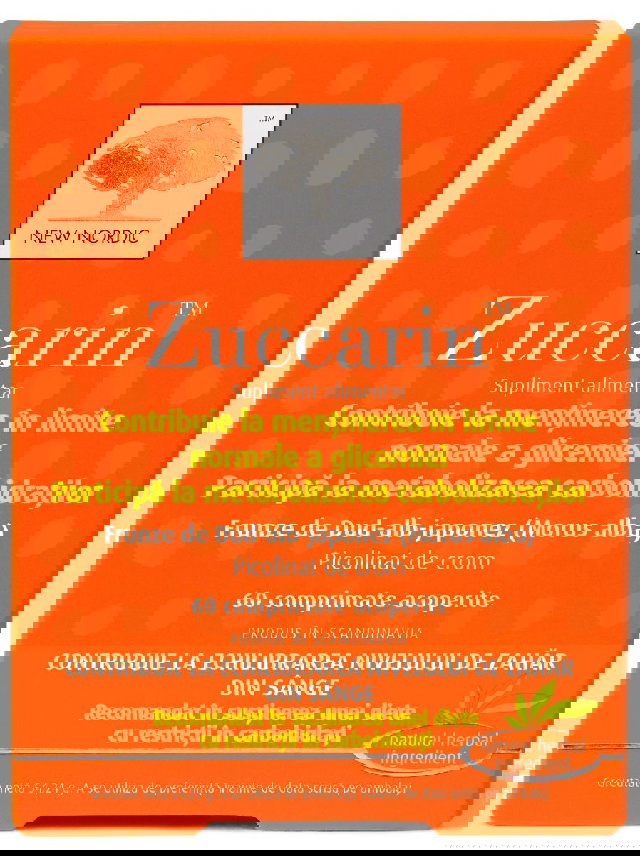 Zuccarin, 60 tablete, New Nordic