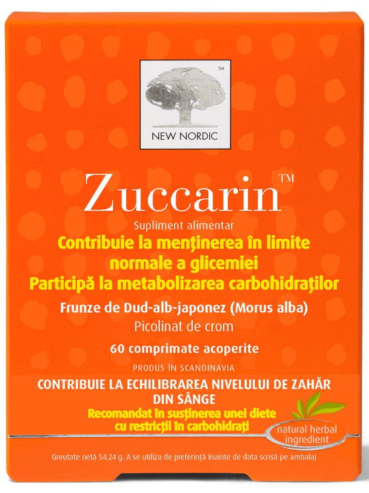 Zuccarin, 60 tablete, New Nordic