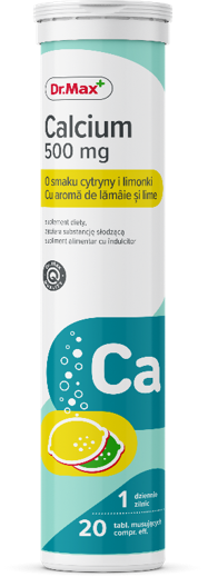 Dr. Max Calciu 500mg, 20 comprimate efervescente