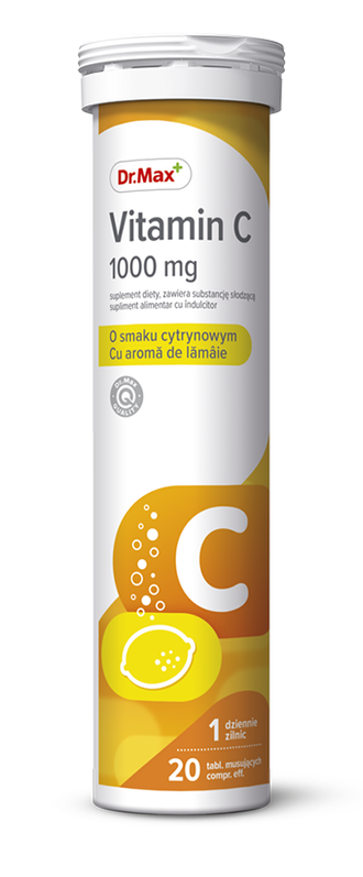 Dr. Max Vitamina C 1000mg, 20 comprimate efervescente