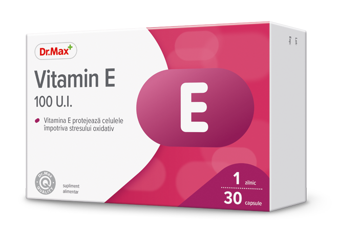 Dr. Max Vitamina E 100UI, 30 capsule