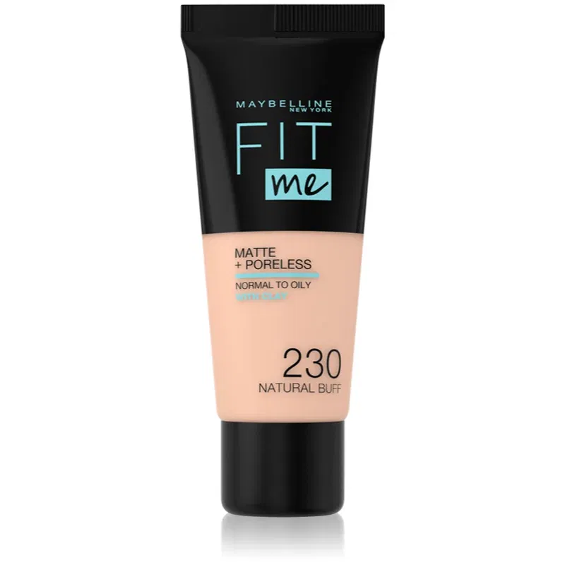 MAYBELLINE NEW YORK Fit Me! Matte+Poreless machiaj mat pentru piele normală și grasă culoare 230 Natural Buff 30 ml
