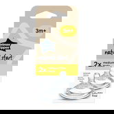 Tetina Natural Start cu flux mediu pentru 3 luni +, 2 bucati, Tommee Tippee