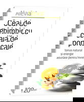 Ceai cu ghimbir si portocale, 20 plicuri, Alevia