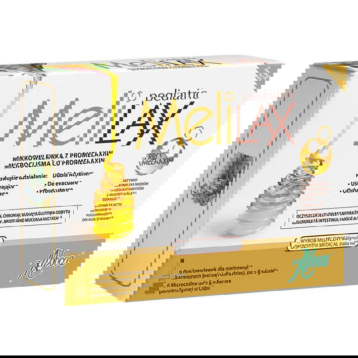 Microclisme cu propolis, MeliLax Pediatric, 6 bucati, Aboca