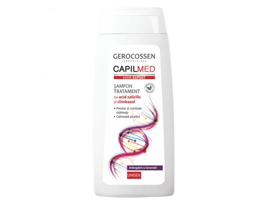 Sampon tratament Capilmed cu acid salicilic si climbazol, 275ml, Gerocossen