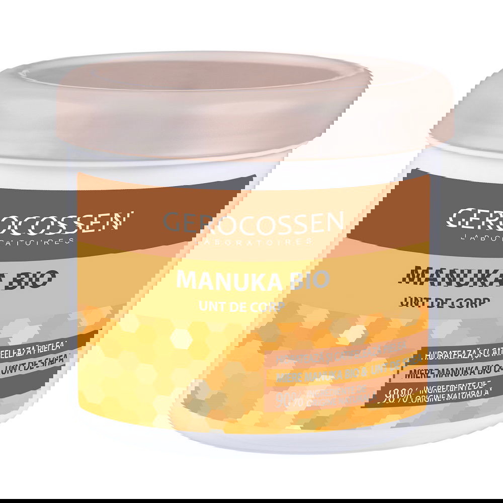 Unt de corp cu miere Manuka Bio, 450ml, Gerocossen