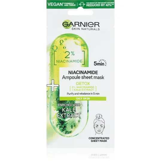 Garnier Skin Naturals Ampoule Sheet Mask masca de celule cu efect de curatare si reimprospatare 15 g