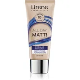 Lirene Nature Matte Make-up lichid matifiant pentru un efect de lunga durata culoare 10 Porcelain 30 ml