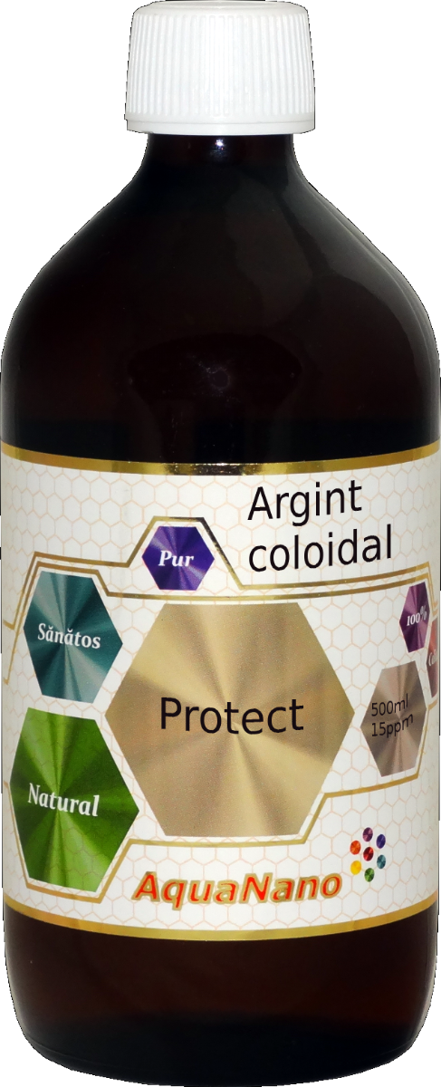 Argint Coloidal Protect 15 ppm AquaNano, 480ml, Aghoras