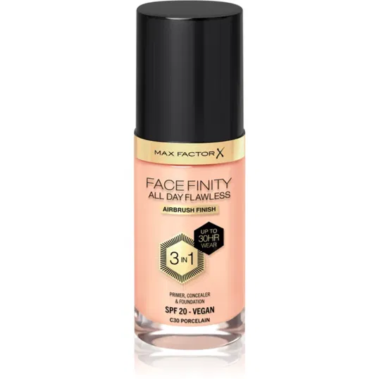 Max Factor Facefinity All Day Flawless machiaj persistent SPF 20 culoare 30 Porcelain 30 ml