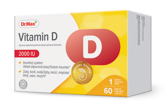 Dr. Max Vitamina D 2000UI, 60 capsule moi
