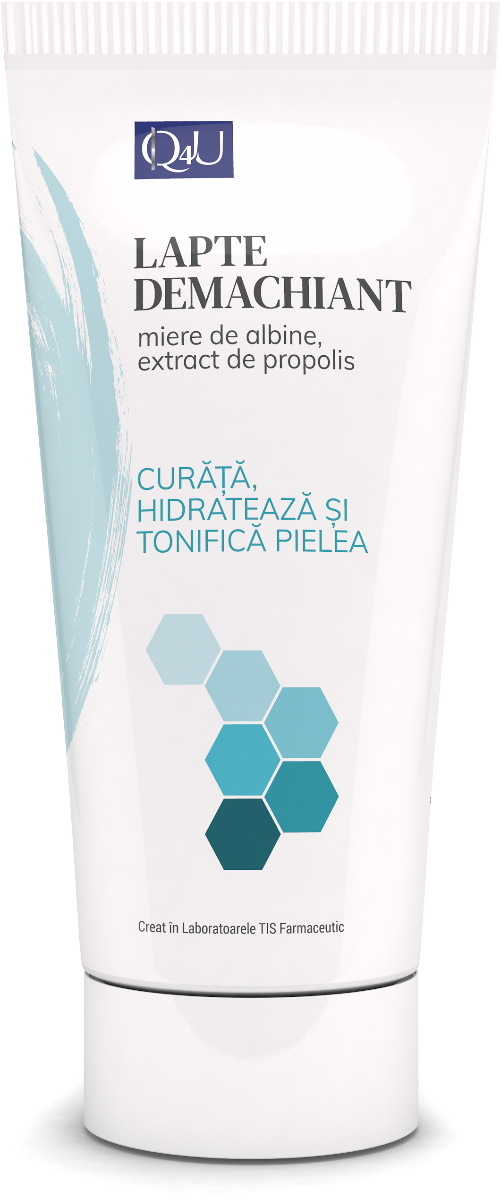Lapte demachiant Q4U, 100ml, Tis Farmaceutic