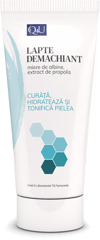Lapte demachiant Q4U, 100ml, Tis Farmaceutic