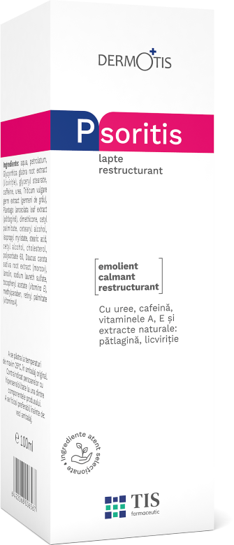 Lapte restructurat PsoriTIS, 100ml, Tis Farmaceutic