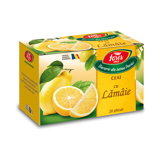Ceai Aromofruct cu lamaie, 20 plicuri, Fares