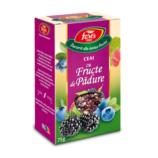 Ceai cu fructe de padure, 75g, Fares